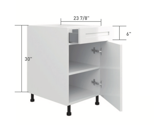 Ash Oak Base Cabinet (1 Drawer + 1 Door)