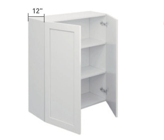 Blue Single Shaker Wall Cabinet 2 Door (30")