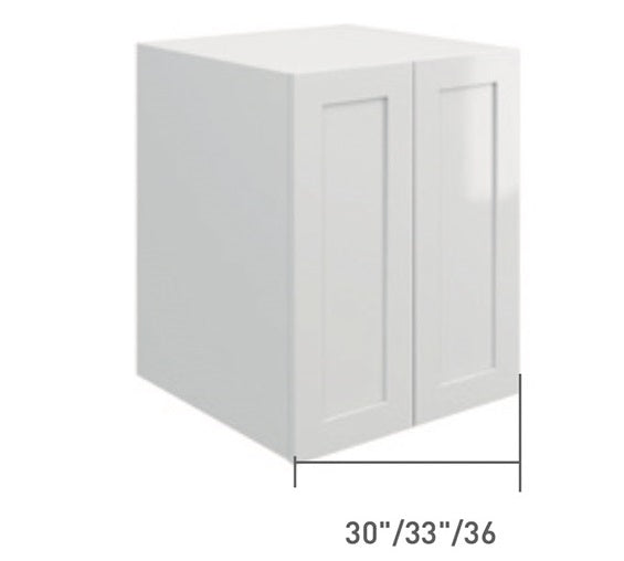 Ash Oak Wall Short Cabinet 2 Doors (24")