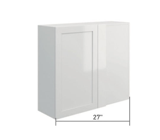 Gray Single Shaker Wall Diagonal Cabinet