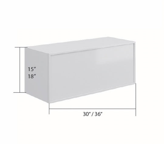 White Slim Shaker Wall Stay Lift