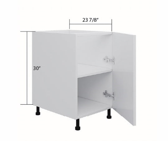 White Slim Shaker Base Cabinet Full Height