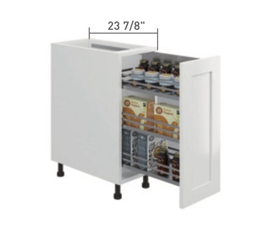 White Single Shaker Base Cabinet Base Spice Rack