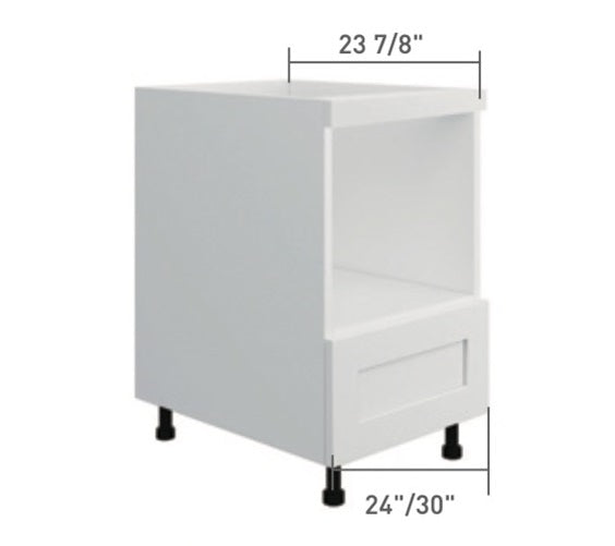 Gray Single Shaker Base Microwave Cabinet