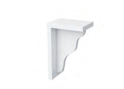 Gray Single Shaker Corbel