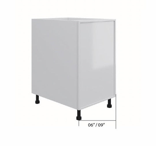 Gray High Gloss Base Cabinet Full Height